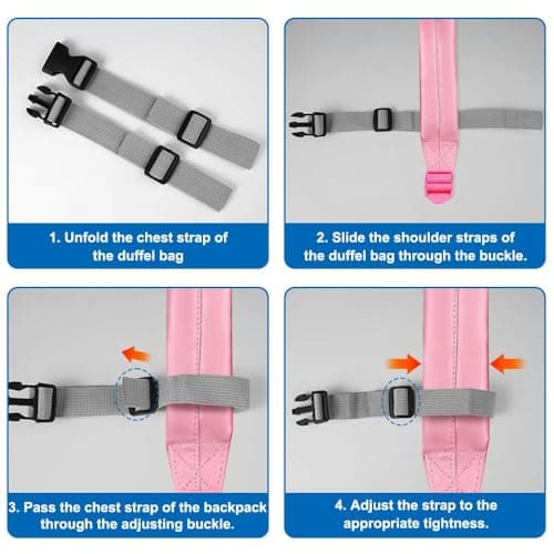 2 Pair Adjustable Backpack Chest Strap 39 x 2.5 cm Backpack Sternum Strap — view 4