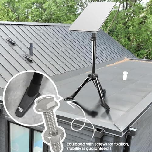 Foldable Tripod, for Starlink V2 V1 Stainless Steel Folding Mounting Stand with Stable Base, Strong Load Bearing Capacity, for Antenna Roof Camping RV Travel Yacht — view 6