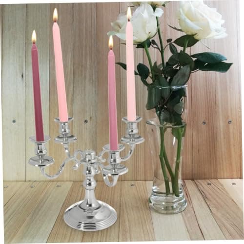 Abaodam Long Pole Design Candle Romantic Scented Candle 4Pcs Nordic Soft Gradient Color Paraffin Wax for Romantic Day Dinner Wedding Party Decoration — view 4