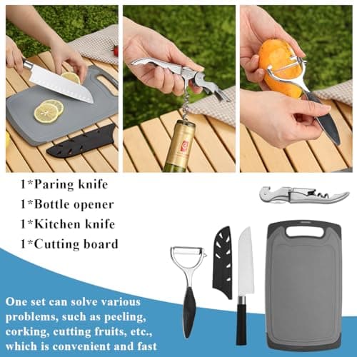 Kyraton Camping Cooking Set 15 Pack, Camping Cookware, Camping Essentials, Portable Camping Kitchen Utensil Set, Ldeal For Backpacking, Barbecuing, Camping And Hiking Trips. — view 4