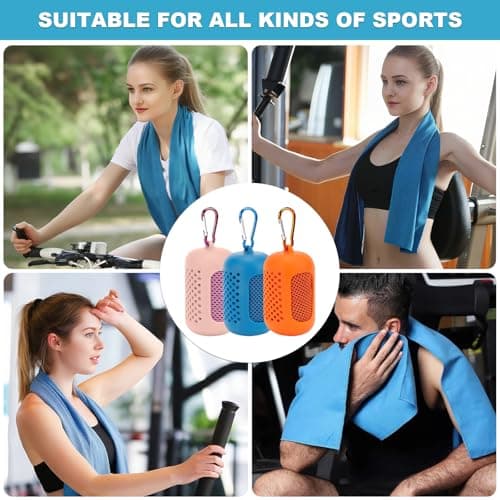 WZHHDM Microfiber Soft Quick Dry Gym Towel, 3pcs Gym Towels, Cooling Towel — view 4