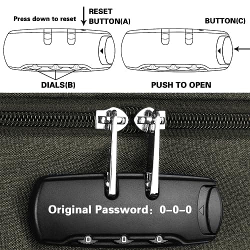 VSNOON Anti-Theft Laptop Backpack, 15.6-17.3 inch Business Laptop Bag — view 6