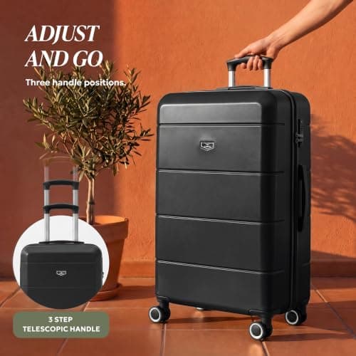 LUGG - Jetset 32 Inch Large Suitcase – Lightweight Hard Shell Luggage with TSA Lock – Water-Resistant ABS Spinner Suitcase – 4 Wheels – 86x58x31cm Travel Bag — view 5
