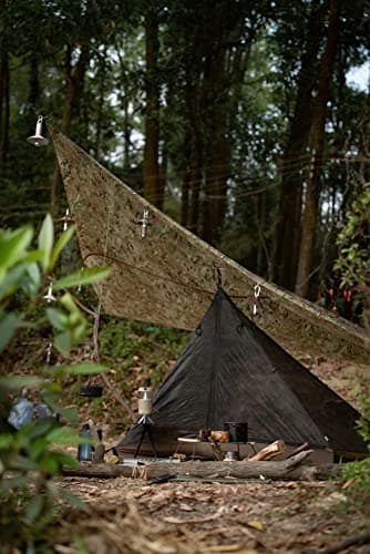 OneTigris Mesh Teepee Tent, Ultralight 1 Person Screen Room with Waterproof Bathtub Floor for Outdoor Camping Hiking Backpacking Bushcraft Tarp Hot Tent Shelter — view 2