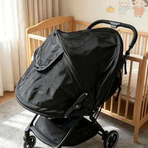 Stroller Canopy Universal Adjustable Foldable Breathable — view 3