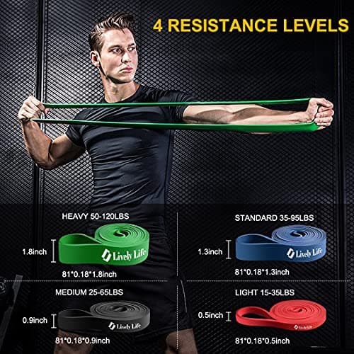 Nsyee Resistance Bands Pull Up, Heavy Exercise Band for Strength Training — view 6
