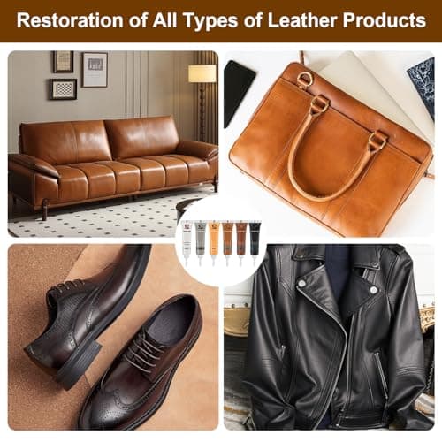 Celepoir Leather Filler Repair Kit, 6 Colors Leather Shoe Repair Kit — view 5