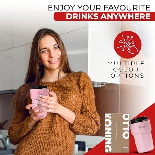 OTTO KONING Travel Mug 350ml (12oz) - Leakproof Insulated Coffee Cup — view 6