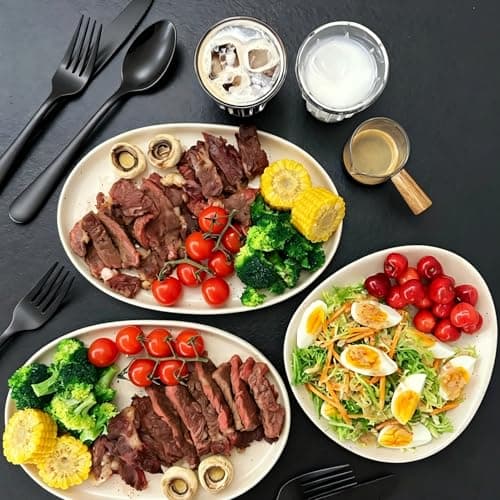 3 Pack Portable Cutlerys Set with Case – Stainless Steel Fork Knife Spoon for Lunch Box Camping Office, Reusable Portable Utensil Kit, Dishwasher Safe Black — view 4