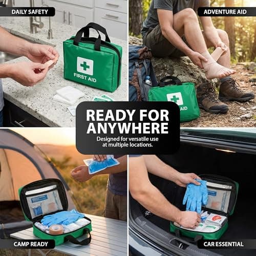 ZENO First Aid Kit 90 Piece | First Aid Kit Home | Home & Office Emergency First Aid Kit | Includes Eyewash | 2X Ice Packs and Emergency Blanket for Office, Car, Caravan, Workplace, Travel — view 6
