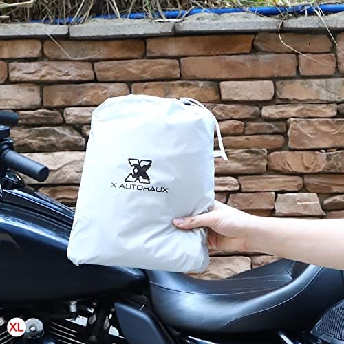 X AUTOHAUX XL Motorcycle Cover Half Cover for Full Dress Touring Cruiser — view 5