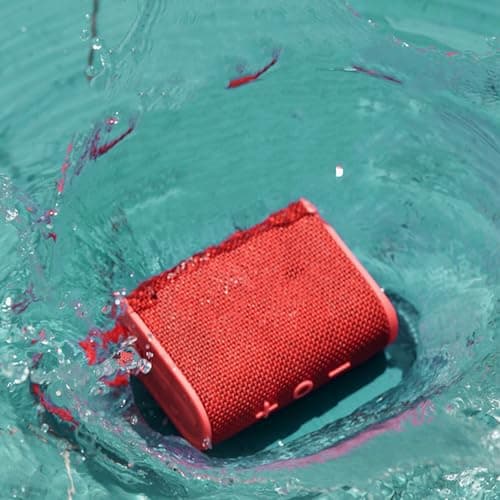 SIXRUN Bluetooth 5.3 Speaker, IPX7 RGB Light (Red) — view 2