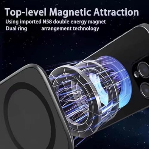 Ultra-Thin 270° Foldable Magnetic Car Phone Mount,Ultra-Slim Shockproof Magnetic Phone Holder,Dual Magnet Gym Phone Mount,Ultrathin Adjustable Cell Phone Holder for Car Dashboard, Gym & Office — view 4