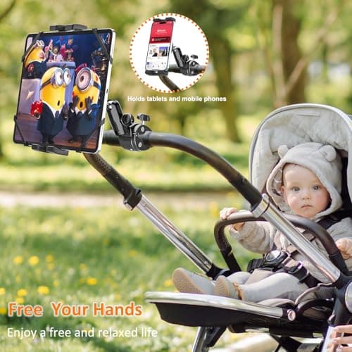 Motorcycle Bike Tablet Holder, Bicycle Boat Stroller Gym Treadmill Mount — view 3