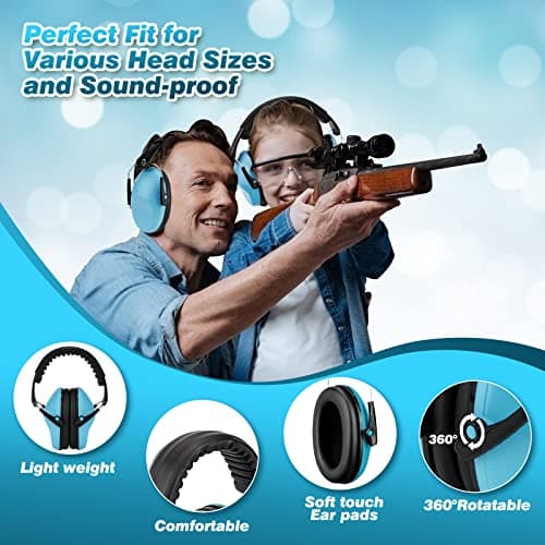 Kids Ear Defenders 2 Pack, Noise Cancelling Headphones for 3-16 Year — view 3