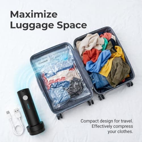 Portable Electric Vacuum Pump for Travel Storage Bags USB Rechargeable — view 5