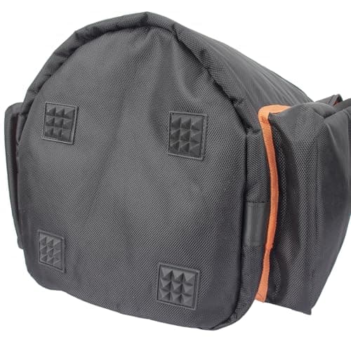 BXAXGX Shoulder Bag Travel Case for EON ONE Compact All-in-1 Personal PA System Portable Speaker w/Pockets for Microphone, Transmitter, Tablet, Power Cord, Spare Battery Accessories(Nylon Bag) — view 5
