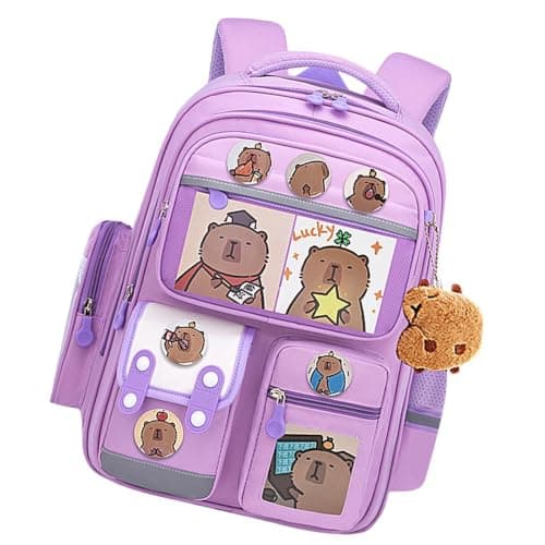 Travel Bookbag Hamster Multi-Compartment Waterproof Backpack Colorful Bag