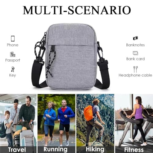 YingStar Mens Shoulder Bag Handbags Small Cross Body Bag Man Side Bag Men Casual Sling Bag Mens Messenger Bag Men Satchel Side Bag Chest Bag Canvas Crossbody Bag for Boys Women Unisex Travel — view 6