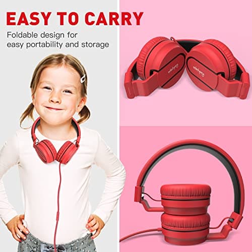Rockpapa 952 On-Ear Kids Headphones Wired for School with Microphone — view 6