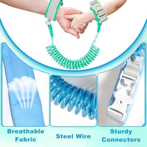 2PCS Toddler Reins, 1.5M Child Wrist Strap Safety Harness for Walking — view 3