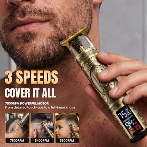 Yineel Beard Trimmer for Men, 180 Mins Hair Clippers & Electric Shaver — view 2