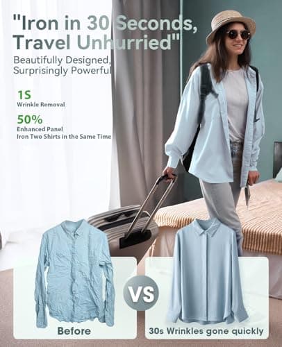 Jack＆Rose Clothes Steamer,100-240V Dual Voltage Travel Steamer,Green — view 4