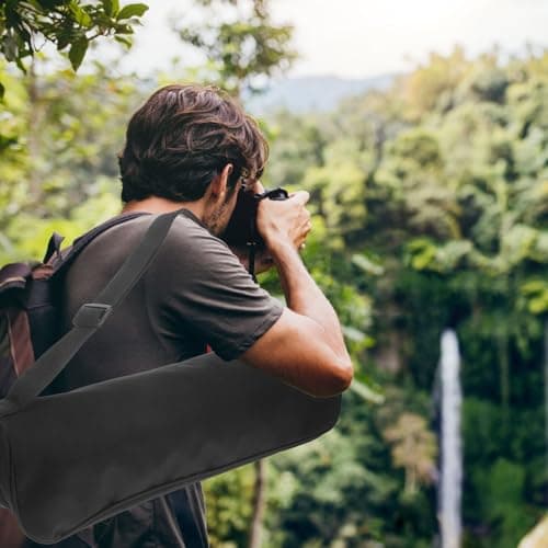 SHINEOFI Light Comfortable and Carrying with Spacious Compartments for Stand Bag Tripod Carrier Nylon Material Weekend Photography Equipment Suitable for Outdoor Travel Trips — view 5
