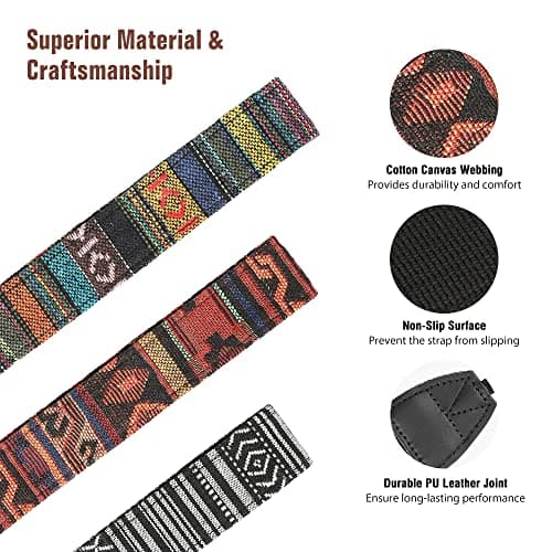 MoKo Camera Strap Compitable with Canon/Sony/Nikon/Minolta/Panasonic/DSLR — view 2