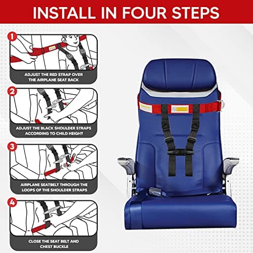 MED Supplies Is Us Child Airplane Safety Travel Harness - Safe and Comfortable Airplane Harness with Adjustable Straps - Airplane Travel Essentials for Kids and Toddlers — view 4