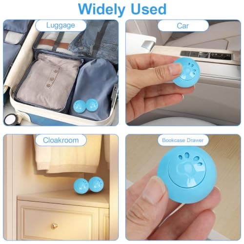 Sneaker Eliminator Balls, Reusable Shoe Odor Eliminator Balls Gym Bag Drawer Closet Deodorizer Balls (Cologne) — view 6