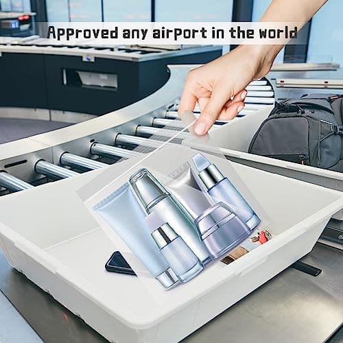 Airport Security Liquids Bags 20x20cm 8 Pack Clear Toiletry Bags — view 2