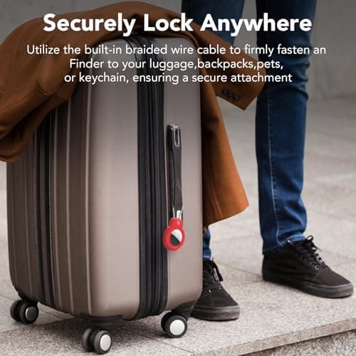 SPGUARD Compatible with Apple AirTag Secure Holder With Wire Cable — view 6