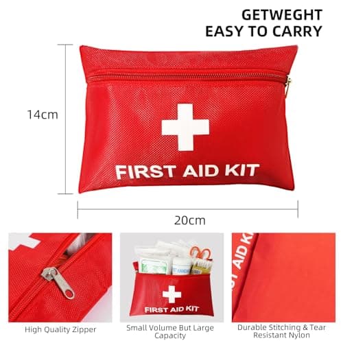 QILUCKY Mini First Aid Kit,124PCS Small Portable Emergency Kit for Travel — view 2