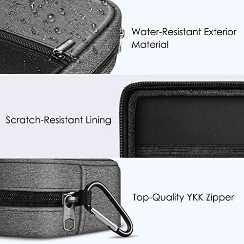 FINPAC Macbook Charger Organiser Case, Small Electronic Organiser Bag for MacBook Power Adapter, Portable Storage Travel Pouch for Laptop Accessories, Magic Mouse, USB Drives, GoPro, Gadget, Tech Gear — view 5