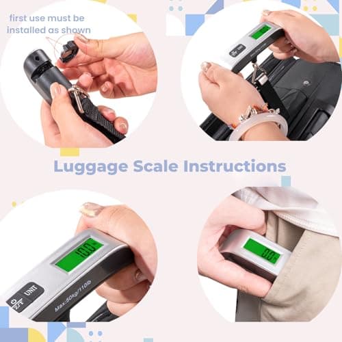 Add a Bag Luggage Strap - Heavy Duty Adjustable Suitcase Belt - Travel Accessory for 3 pcs Luggage Connecting, Luggage Scale + 3 Pack Straps, XL — view 5