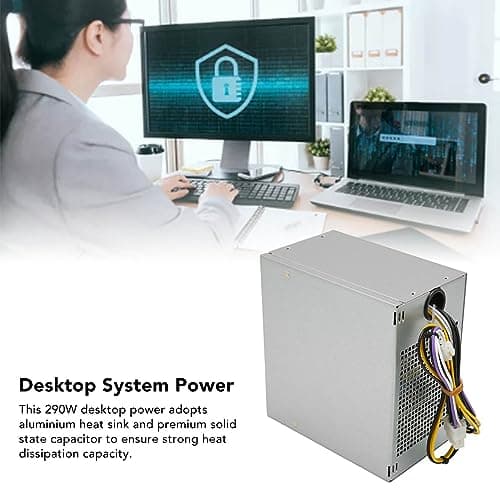 KUIDAMOS 290W Desktop Power Supply Durable and Fast Cooling for Optiplex 3020 7020 9020 T1700 and PowerEdge T20 — view 4