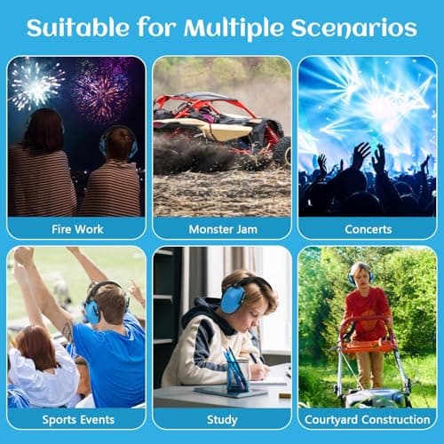 Floriogra 6 Pack Ear Defenders Children SNR 28dB for Autism Children — view 5