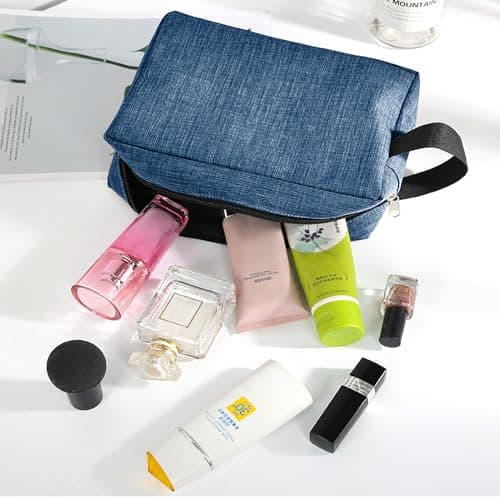 Toiletry Bag for Men,Portable Travel Wash Bag,Oxford Fabric Waterproof and Scratch-Resistant Zipper Design,Small Body and Large Capacity Cosmetic Bag Resistant Hanging Toiletry Travel Bag — view 6