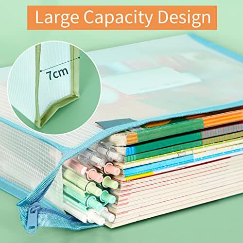 4 Pack A4 Plastic Wallet Folders with Popper,Assorted Colors — view 5