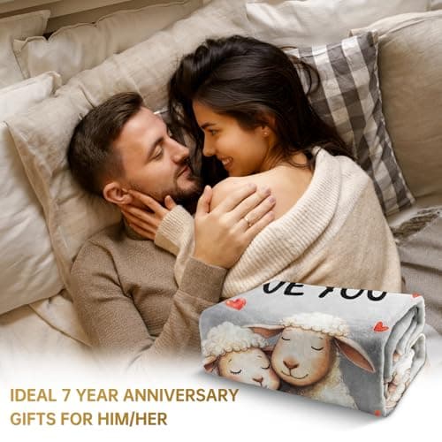 Anniversary Wedding Gifts for Him Her Wife Husband - I Love You Blanket — view 4