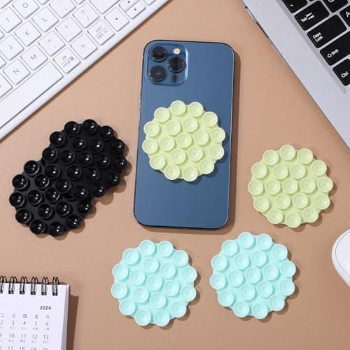 CIMAXIC 6 Pack Silicone Suction Cup Phone Holder for Tablet Devices — view 5