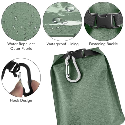 Uliya Travel Soap Bag Waterproof Leakproof Soap Dishes Case Box (Green) — view 5