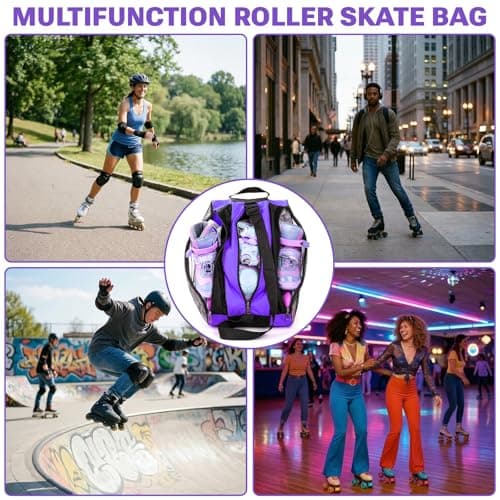 WZHHDM Roller Skate Bag, Ice Skate Bag Unisex, Figure Skating Skate Bags — view 5