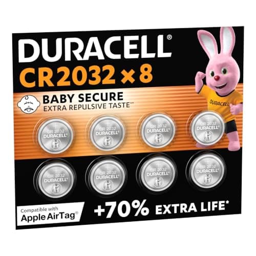 DURACELL 2032 Lithium Coin Batteries (8 Pack) 3V, CR2032