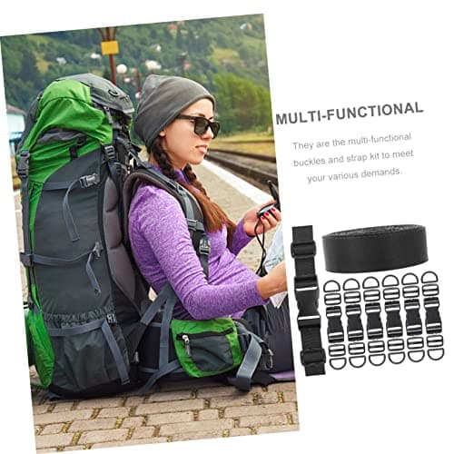 Homoyoyo Nylon Strap Kit Adjustable Quick Release Buckles for Bag Accessories for Backpack and Travel Luggage Repair — view 4