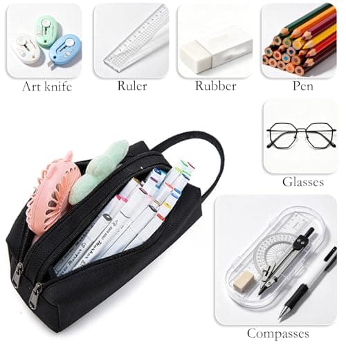 Toiletries Bag Men, Small Wash Bag for Travel Essentials, Compact Toiletry Bag for Gym and Outdoor Use, Oxford Fabric Toiletry Bag Small in Navy Beige Black — view 4