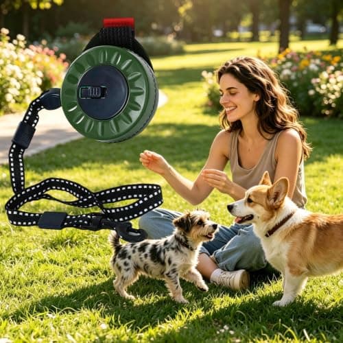 Dog Rope 13ft Extendable Wrist Strap Adjustable Retractable Cable — view 3