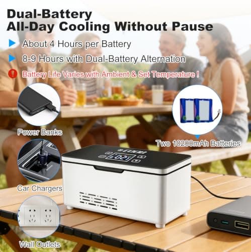Portable Insulin Cooler Travel Case, Insulin Travel Case Medicine Cooler — view 3
