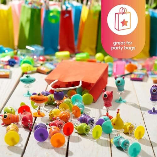 THE TWIDDLERS 36 Monster Spring Jump Up Pop Up Toys, Party Bag Fillers Kids — view 3